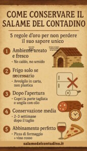 Conservare il salame del contadino
